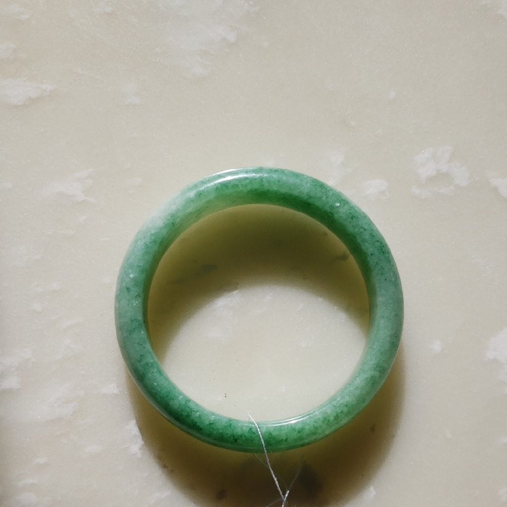 Green Jade Bangle Bracelet 58mm
